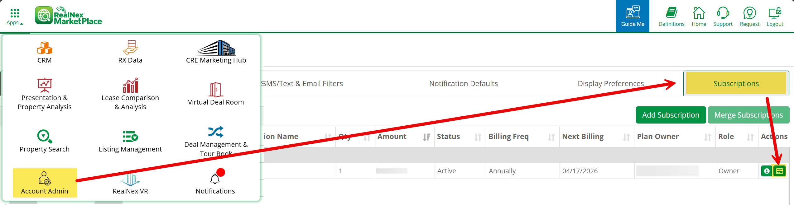 MySettingsSubscritpionsAction Update CreditCard.png